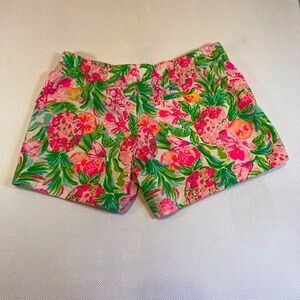 Lilly Pulitzer Pink and Green High Waist Shorts These are XS but a small  works.